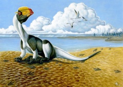 † Dilophosaurus wetherilli(vor etwa 201,3 bis 174,1 Millionen Jahren)